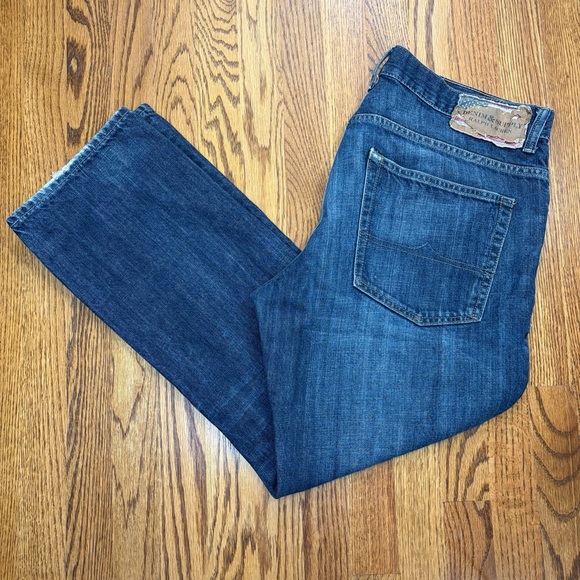 RL Denim & Supply 36x30 Slouch Dark Blue Jeans - Picture 2 of 8